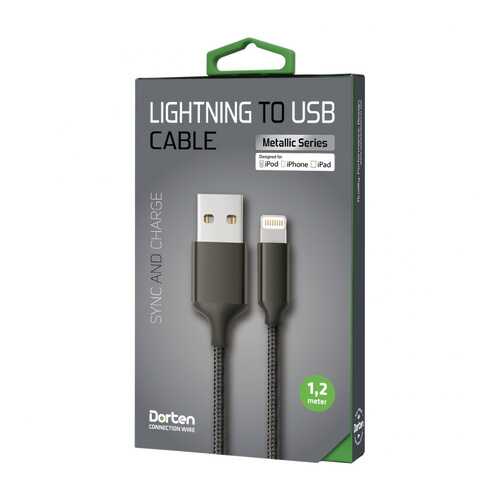 Кабель Dorten Lightning to USB Cable Metallic Series 2 м Black в Билайн