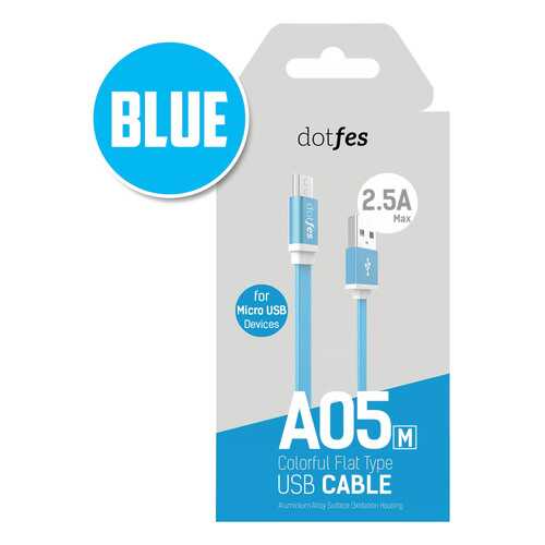 Кабель Dotfes A01M microUSB 1м Blue в Билайн