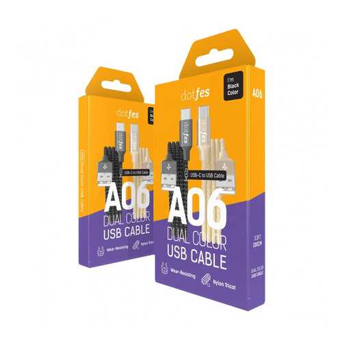 Кабель Dotfes A06M microUSB 1м Black в Билайн