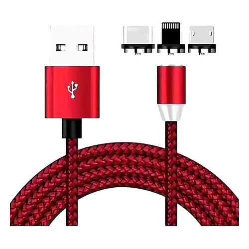 Кабель магнитный ZIBELINO с подсветкой USB-USB Type-C/Lightning/microUSB (3в1) 1м в Билайн