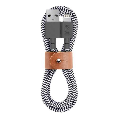 Кабель Native Union BELT-L-ZEB-2-V2 Lightning 1,2м Grey в Билайн