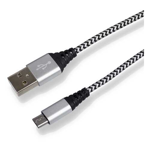 Кабель Navitoch JL-M044 microUSB 2A 1.8 м Black/White в Билайн