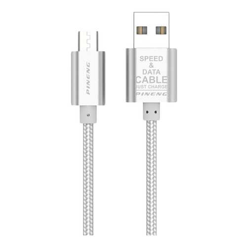 Кабель Pineng microUSB 1м Silver (PN-306SV) в Билайн
