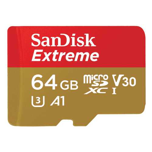 Карта памяти SanDisk Micro SDXC Extreme SDSQXAF-064G-GN6AA 64GB в Билайн