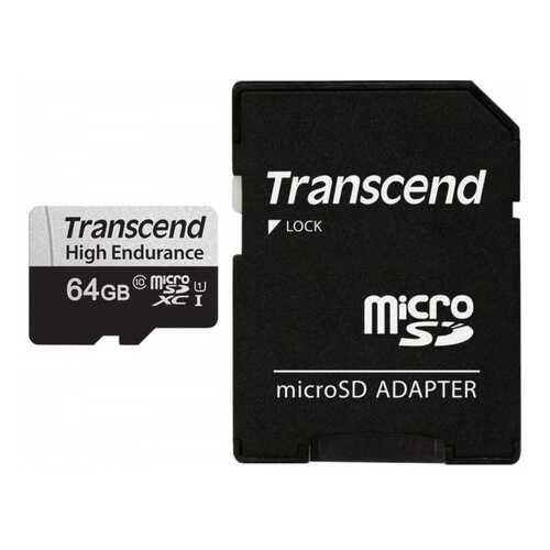 Карта памяти Transcend microSDXC Class 10, UHS-I U1, High Endurance, (SD адаптер) в Билайн