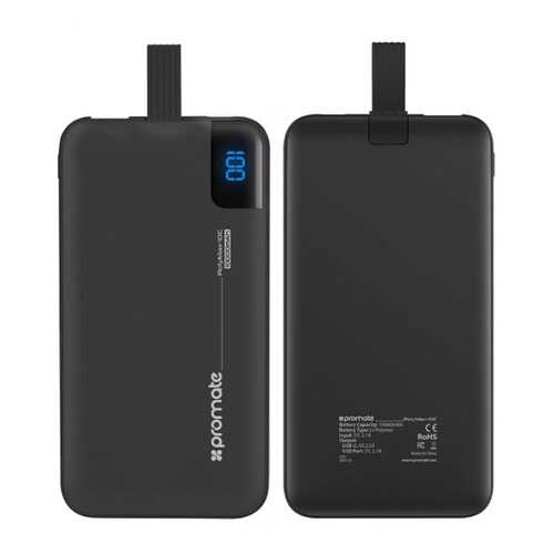 Внешний аккумулятор Promate PolyMax-10C 10000mAh Black в Билайн