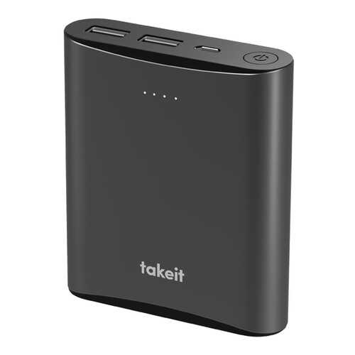 Внешний аккумулятор Takeit Steel 10400 мА/ч (TKTPBSTEEL10400GREY) Grey в Билайн