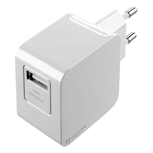 Сетевое зарядное устройство Cellular Line 1 USB 2A White в Билайн