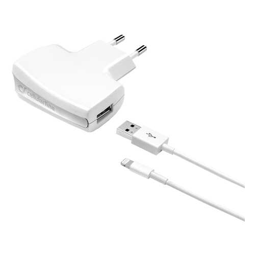 Сетевое зарядное устройство Cellular Line USB Charger Compact Kit ACHUSBMFIIPH5W 1А White в Билайн