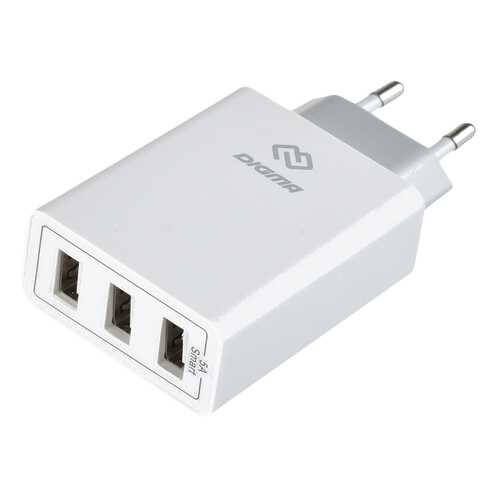 Сетевое зарядное устройство Digma 3 USB 5A White в Билайн