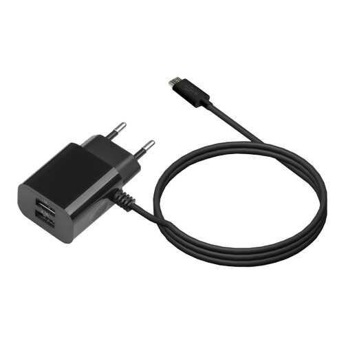 Сетевое зарядное устройство Jet.A UC-S14 2 USB 2,1A Black в Билайн