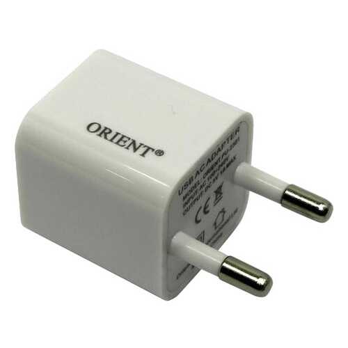 Сетевое зарядное устройство ORIENT PU-2301 1 USB 1A White в Билайн