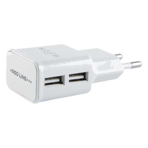 Сетевое зарядное устройство Red Line 2 USB , 2.1A + 8pin для Apple, White в Билайн