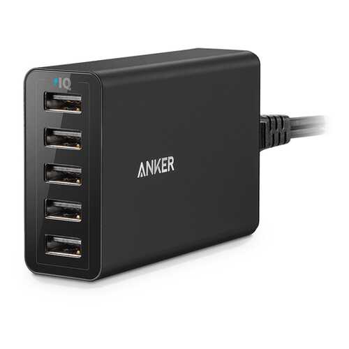 СЗУ Anker PowerPort 5_40W 5-Port USB Charger for EU (Black) Offline Packaging V3 в Билайн