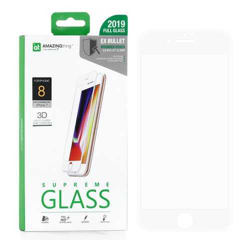 Защитное стекло AMAZINGthing SupremeGlass Extra Hard 3D White 0.3mm для Apple iPhone 7 в Билайн