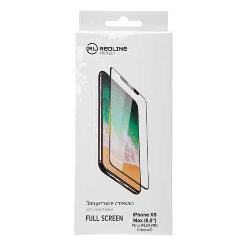 Защитное стекло для смартфона Red Line для iPhone XS Max (6.5''), FScr.(3D) TG FG Black в Билайн