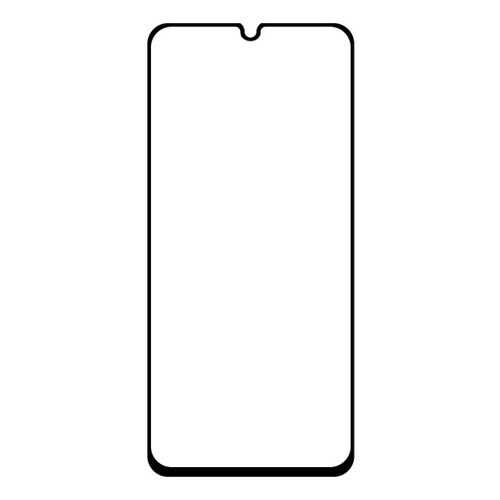 Защитное стекло Full Glue Premium Krutoff для Samsung Galaxy A70/A70S Black в Билайн