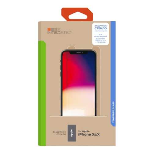 Защитное стекло InterStep для Apple iPhone X/iPhone XS (IS-TG-IPHONXSCL-UA3B202) в Билайн