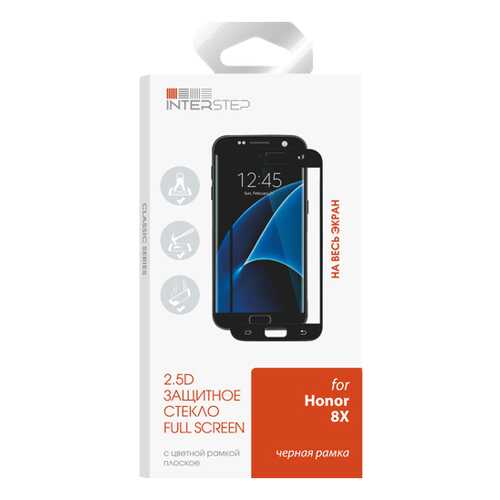 Защитное стекло InterStep для Honor Honor 8x Black в Билайн