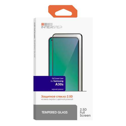 Защитное стекло InterStep FSC для Galaxy A30s Black в Билайн