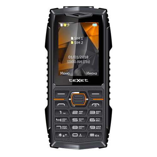 Мобильный телефон teXet TM-519R Black/Orange в Билайн