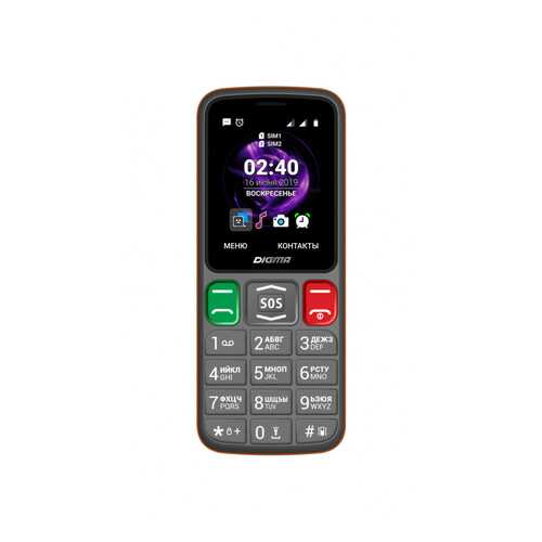 Мобильный телефон Digma Linx S240 Grey/Orange (LT2060PM) в Билайн