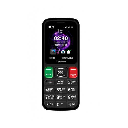 Мобильный телефон Digma Linx S240 (LT2060PM) Black в Билайн